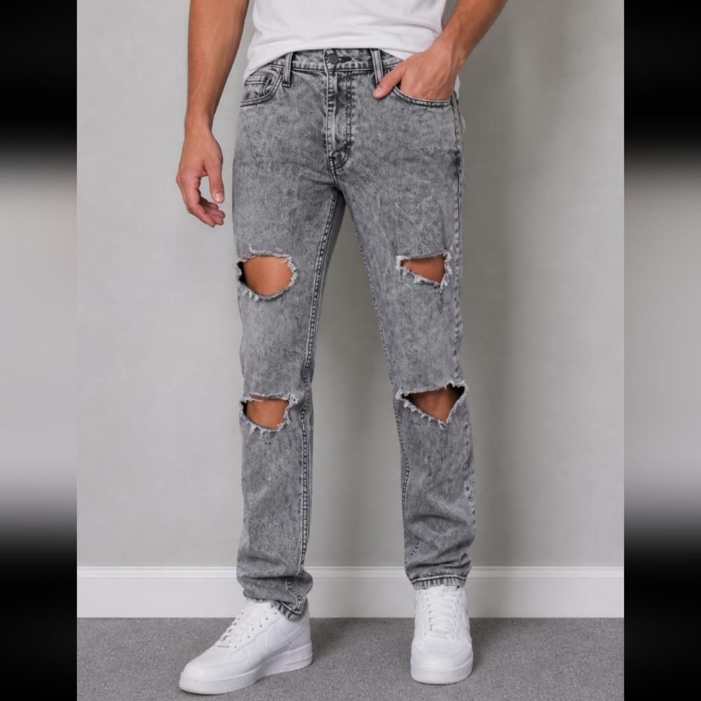 LEVI'S Acid Wash Distressed  SAMPLE/PROTYPE Jeans 32x32